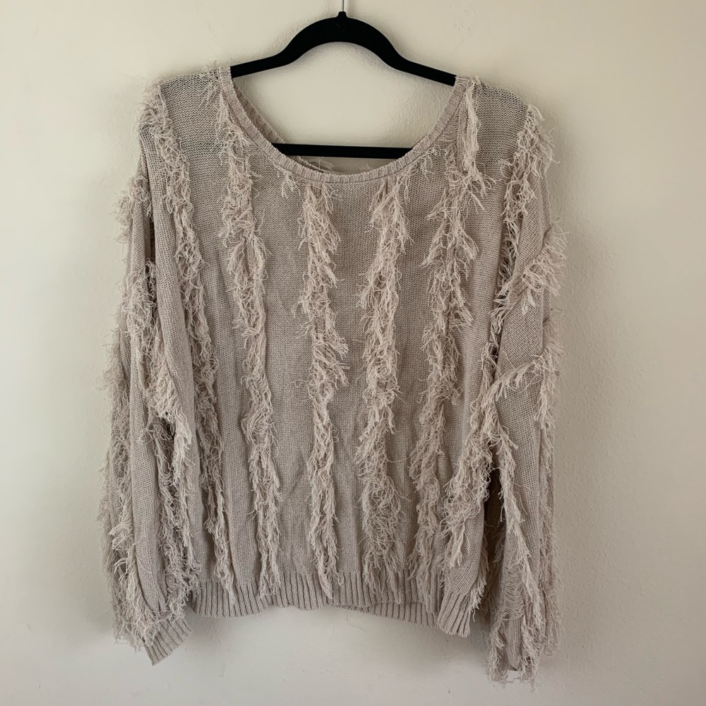 Chaser Slinky Fringe Pullover Sweater - Picture 7 of 12